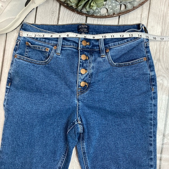 J. Crew Mid-Rise Flare Crop Jeans - Picture 6 of 10